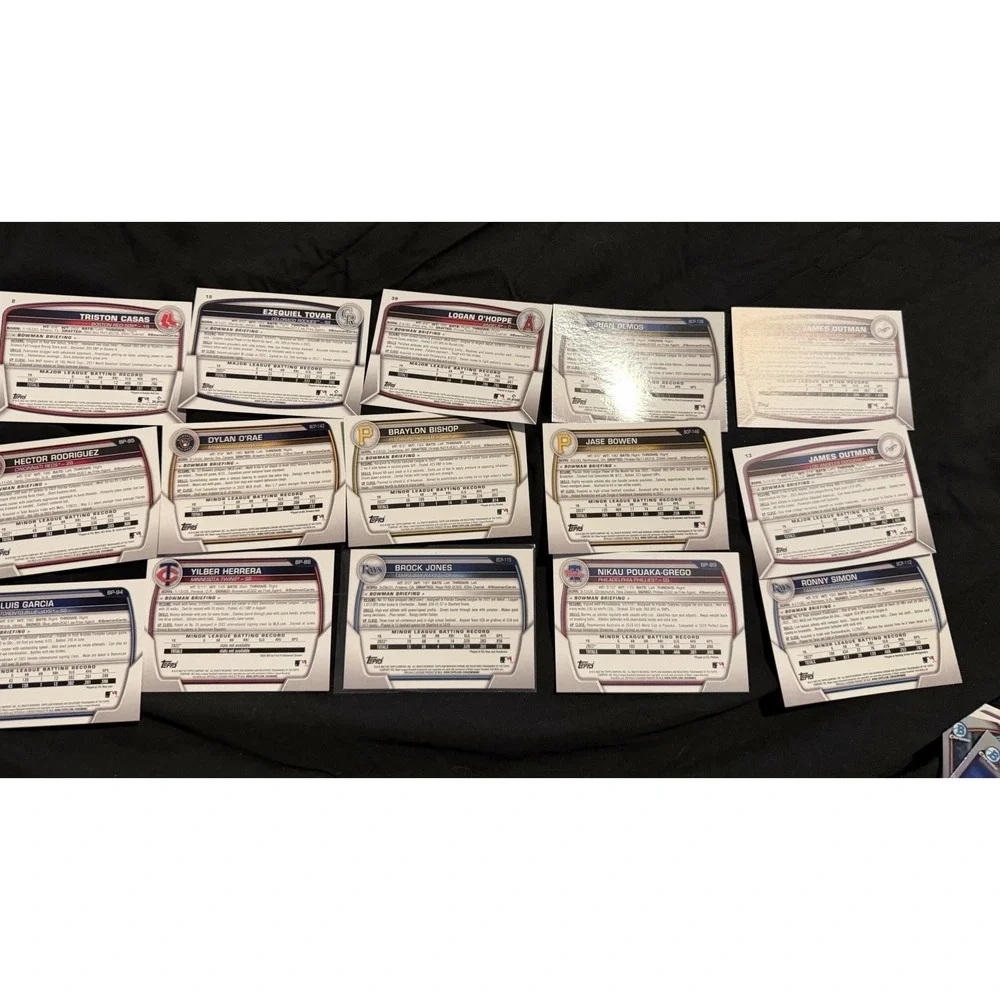 2021‎ / 2023 Topps MLB Baseball cards BCP Series One, Numbered, BP lot of 25